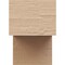 Ekena Millwork 4in. W x 6in. H x 12in. L Chapel Hill Woodgrain TimberThane Rafter Tail, Primed Tan RFTUR04X06X12CHPRCPR - alternate 6